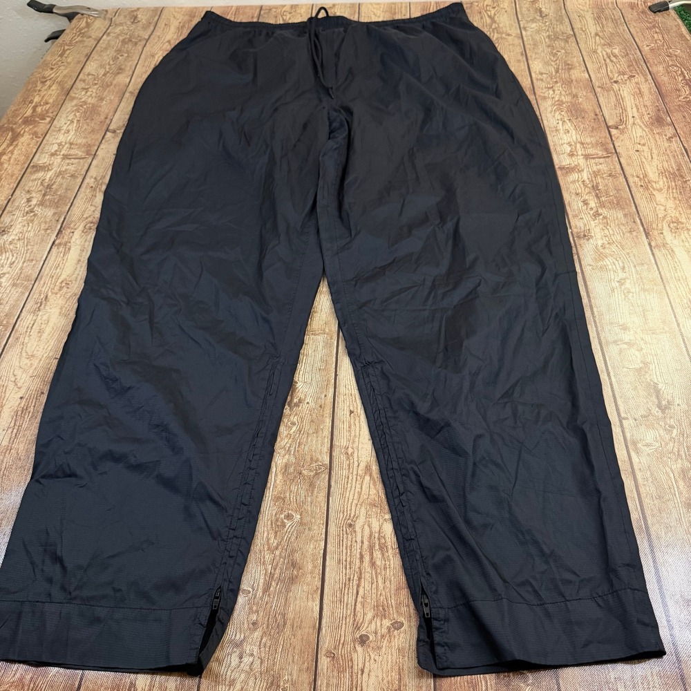 Sun Mountain Rain Pants Mens Extra Large Black Athletic Ankle Zip